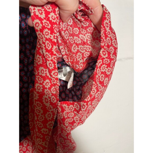 TRF Zara Floral Top Batwing Flutter Cropped Tie Waist Flirty Flowy Romantic M - Picture 8 of 14